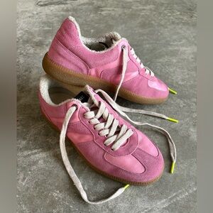 Verbenas sneakers made in Spain leather and suede size 38 7 1/2